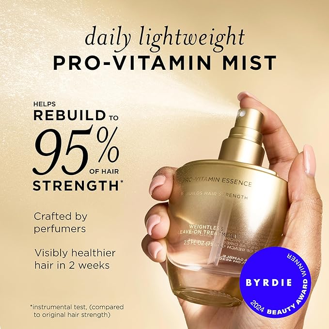 Pantene Pro-V Daily Repair Mist, Weightless Leave-On Treatment Strengthens & Rebuilds Damaged Hair, Reduces Breakage with Pro-Vitamin B5, 2.5 Fl Oz