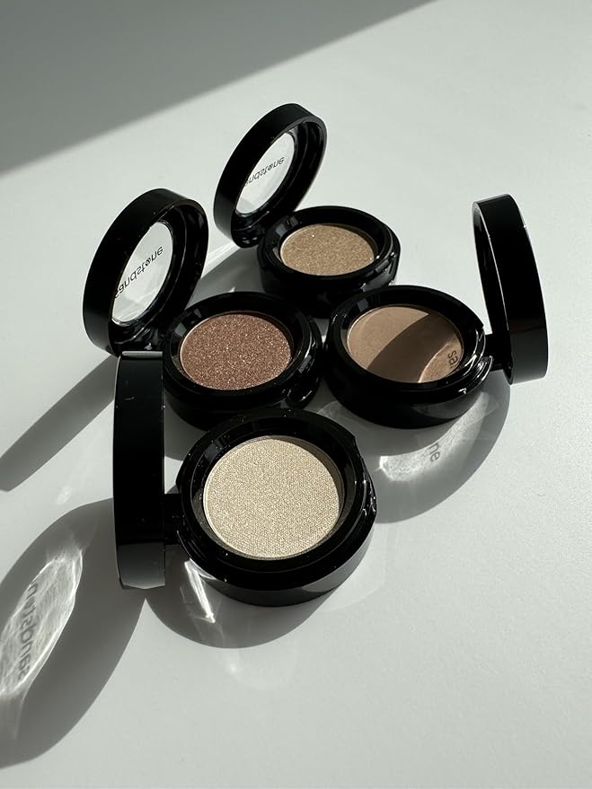 Sandstone Scandinavia Eyeshadow for Sensitive Eyes, White Shimmery Eyeshadow with Long Durability, Allergy Certified, Fragrance-Free and Vegan Eye Make-Up, Hypoallergenic Make-Up (248 Silk)