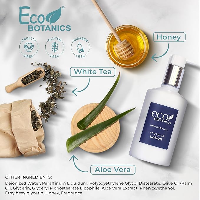 Terra Pure | Eco Botanics Lotion, Retail Size Hotel Amenities, 10.14 oz. (Case of 24)