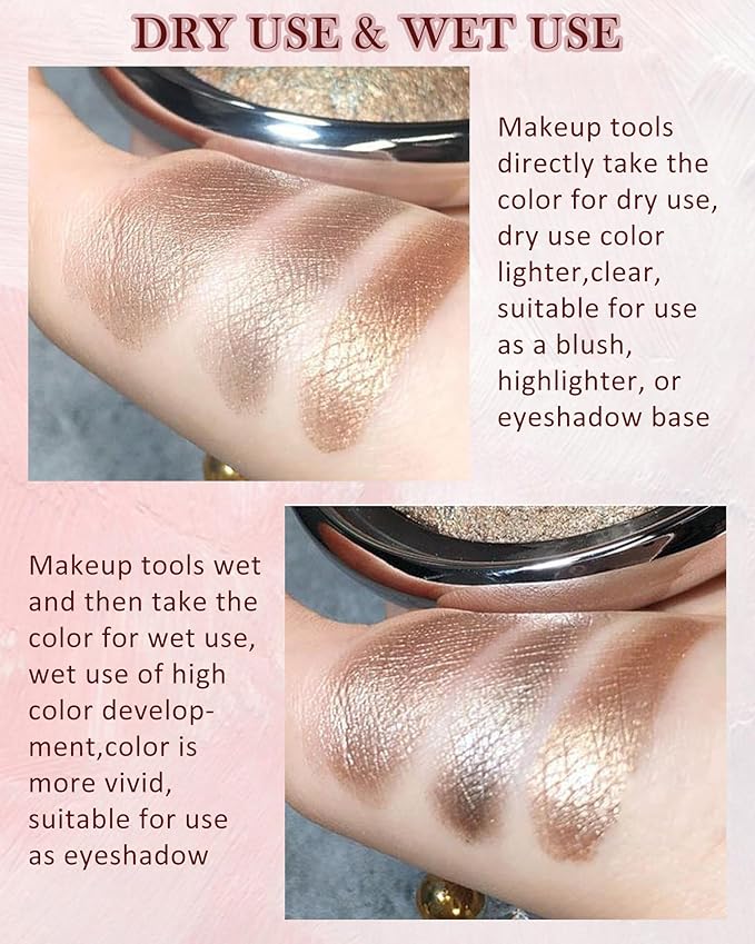 Baked Powder Blush, Glow Marbleized Blush Powder Palette,Lightweight Shimmery face Blush for Cheeks,Eyeshadow & Highlight,Mother's Day Makeup Gift for Women rubores de maquillaje(0.49Ounce)-03