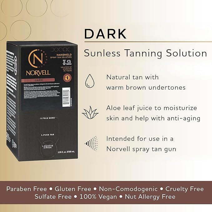 Norvell Premium Sunless Tanning Solution - Dark, 128 fl.oz.