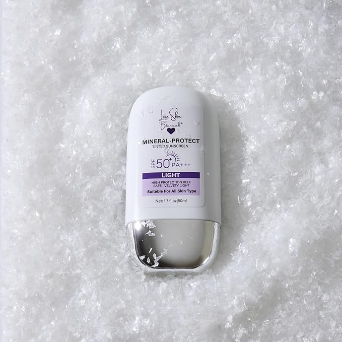 Love Skin Botanicals Mineral Protect Tinted Sunscreen SPF 50 PA+++ – Light Tint | 100% Mineral, Reef-Safe, Chemical-Free, Unscented, Daily Face Sunscreen