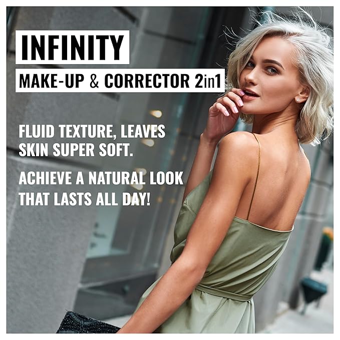 Dermacol Infinity make-up and corrector, Multi-use, Super coverage, Photo-friendly,Hypoallergenic,Waterproof, Touc proof, SPF 15, 02, Beige