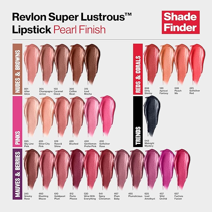 Revlon Super Lustrous Lipstick, Creamy Formula For Soft, Fuller-Looking Lips, Moisturized Feel, 467 Plum Baby, 0.15 oz