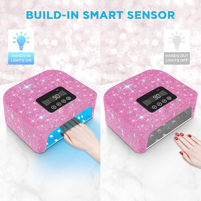 Cordless uv nail lamp, 120w