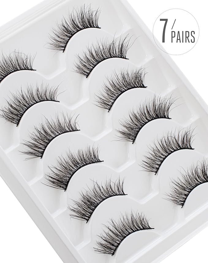 Onlyall Wispy 3/4 Lashes Natural Look False Eyelashes Mink C15