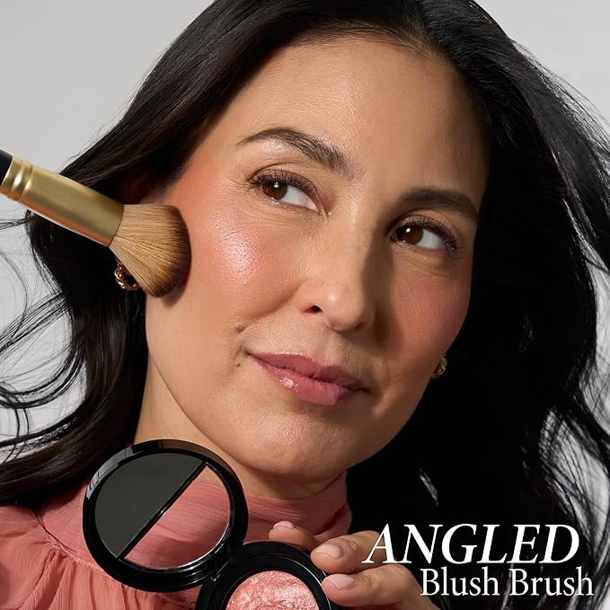LAURA GELLER NEW YORK Baked Blush-n-Brighten Marbleized Blush + Angled Brush (11 Summer Orchid, 47mm)