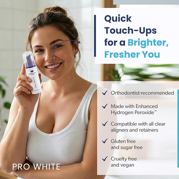 Ultimate Teeth Whitening Bundle - 3 Step Daily Teeth Whitening Kit with Enhancer Whitening Foam, Whitening Pen, & Teeth Whitening Strips for Adults - Home Care Routine for Sparkling Smile