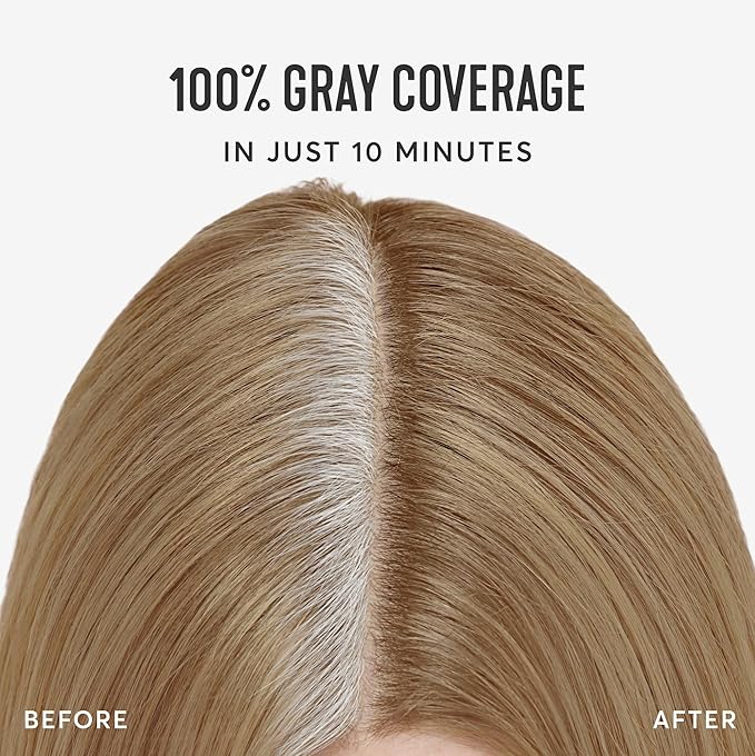 Madison Reed Root Perfection Permanent Root Touch Up, Dark Blonde 8N Bergamo, 10 Minutes for 100% Gray Root Coverage, Ammonia-Free Hair Dye, Two Applications