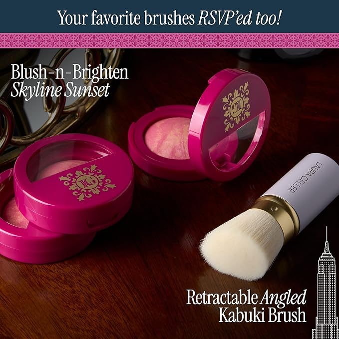 LAURA GELLER NEW YORK Limited Edition Baked Blush-n-Brighten Marbleized Blush - Skyline Sunset - Pink Color for Cheeks