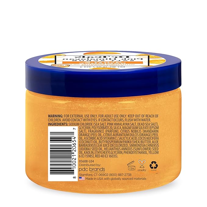 Dr Teal's Pink Himalayan Salt Body Scrub, Glow & Radiance with Pure Epsom Salt & Citrus Essential Oils 16 oz (Pack of 3)