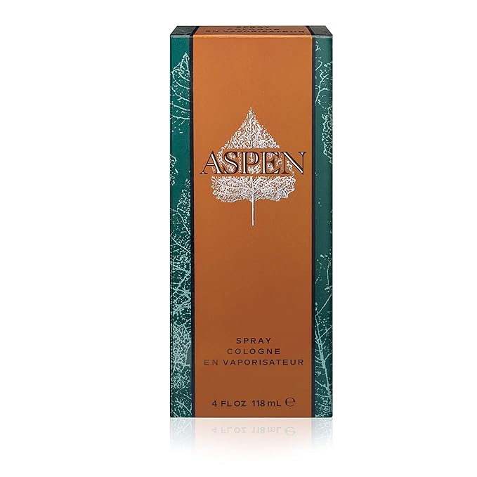 Aspen Cologne Spray, Vegan Formula, Cologne Spray, Woody Spicy Scent, 118 ml (4oz) (Pack of 2)