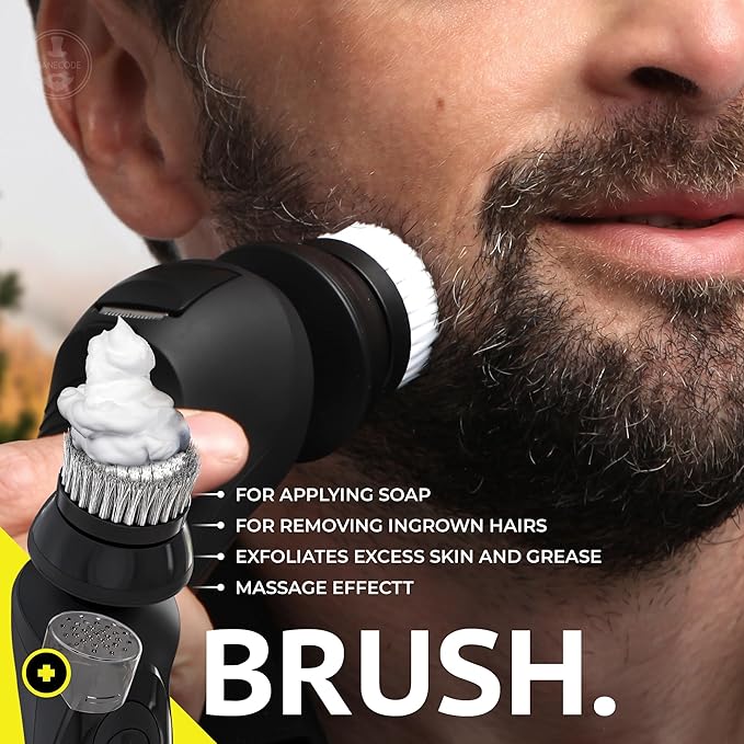 MANECODE® 7-in-1 Electric Razor for Men - Shaver with Floating 8 Contouring Technology® and IQ Cleaning Sensor®