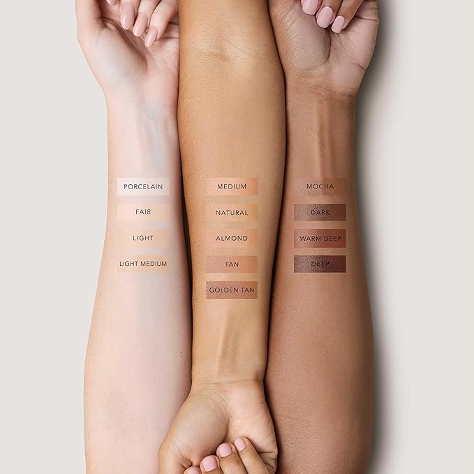 No Makeup Makeup Foundation + Brush Duo, Cream-Balm Formula Conceals, Corrects and Camouflages with Skin-Tone Adaptive Flexshade Technology, Buildable, Long-Lasting, Cruelty-Free, Vegan, Mocha
