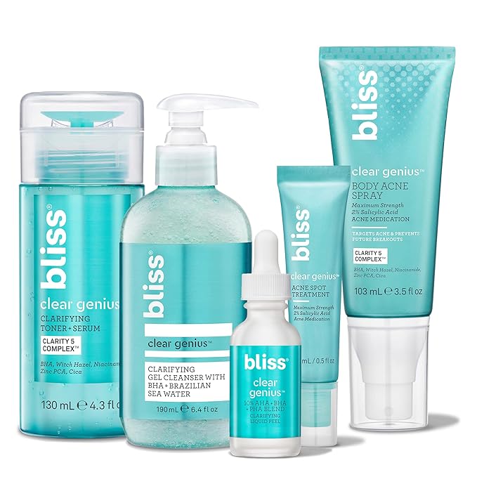 Bliss Acne-Prone Skin Bundle - Clear Clarifying