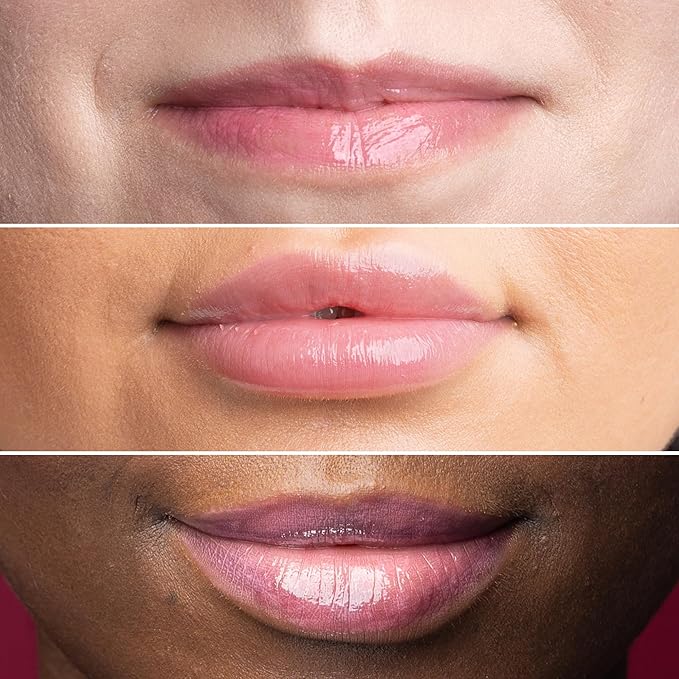 Cheekbone Harmony Lip Gloss, Pink Moon, Moisturizing Lip Gloss with Shea Butter & Sustainably Sourced Ingredients, Non-Sticky, Smooth Shine, Vegan, 0.22 oz.