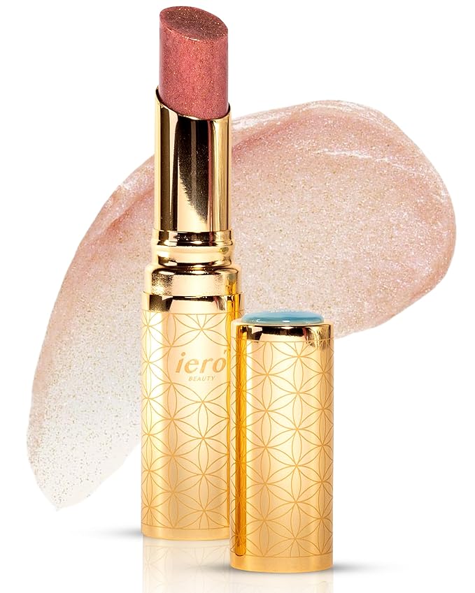 ieró Beauty Luminous pH Lip Balm, Moisturizing Vegan Tinted Lip Balm, 3-in-1 Soothing Lip Serum + Plumping Balm + pH Reactive Tint, Shea Butter & Vitamin E, Made in Italy - 0.088oz