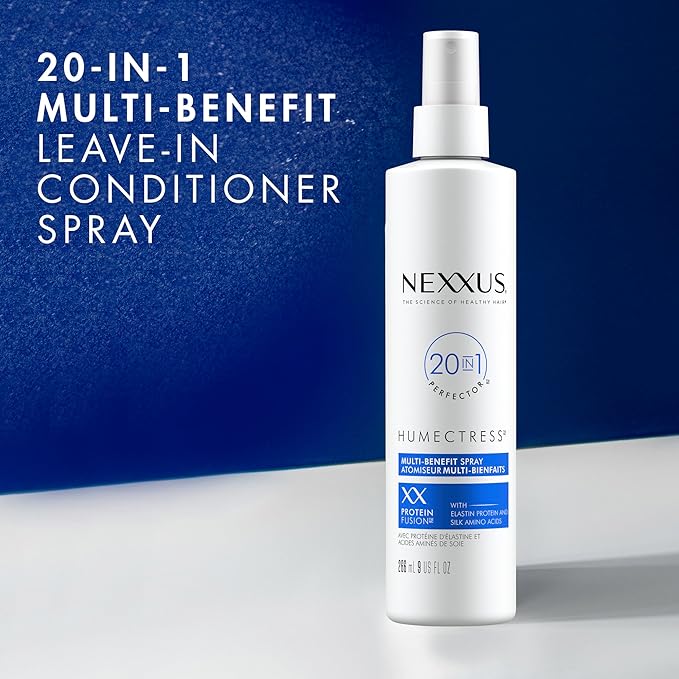 Nexxus Shampoo & Conditioner Therappe Humectress 2 ct for Dry Hair 33.8 oz & Humectress Leave-In Conditioner Spray 20-in-1 Perfector 9 oz