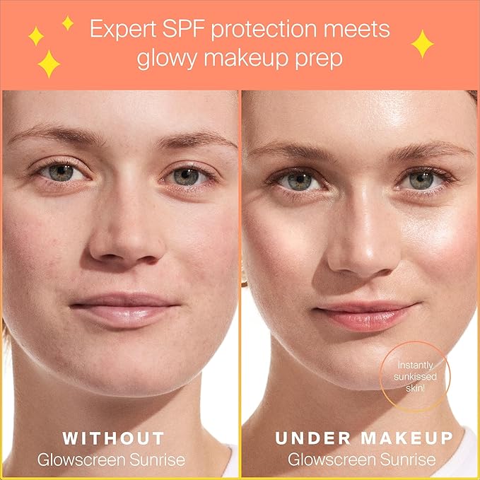 Supergoop! Glowscreen SPF 40, Sunrise (Champagne Glow) - 20 mL, 2 Pack - Glowy Primer + Broad Spectrum Tinted Sunscreen - Helps Filter Blue Light - Hydration - Hyaluronic Acid & Vitamin B5