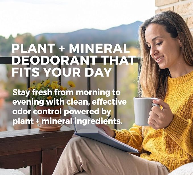 Rustic MAKA Plant + Mineral Deodorant Stick for Women - Onyx Atlas | Strong Odor Control | No Added Aluminum, No Added Parabens, No Added Baking Soda | Long-Lasting Protection