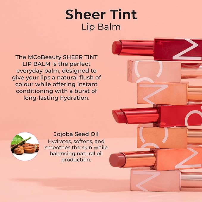 MCoBeauty Sheer Tint Lip Balm, Bella