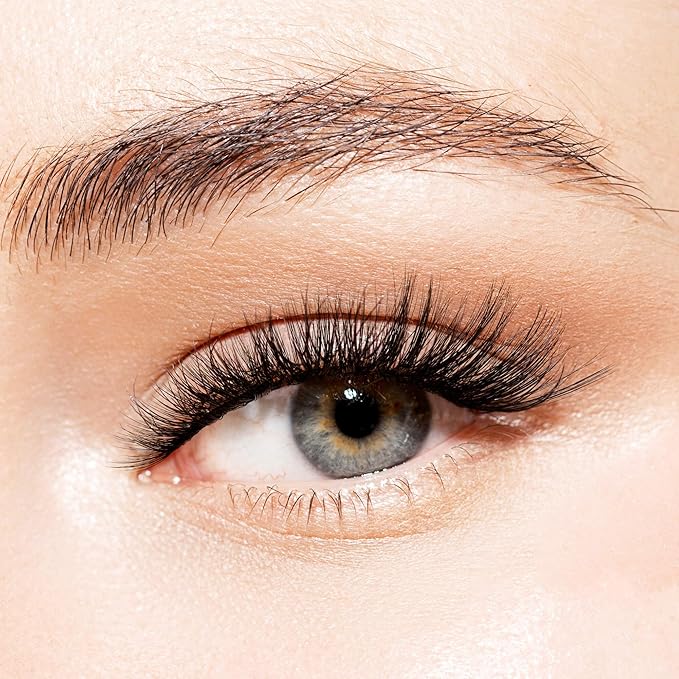 KISS Triple Push-Up, False Eyelashes, 'Robe', 12mm, Includes 4 Pairs Of Lashes, Easy to Apply, Reusable Lash Clusters