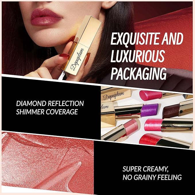 Brown Lipstick Moisturizing for Women Shimmer Tinted Lip Balm Hydrate Nourish Chocolate Lip Gloss Cruelty Free Lip Makeup, ZG117 Dark Era