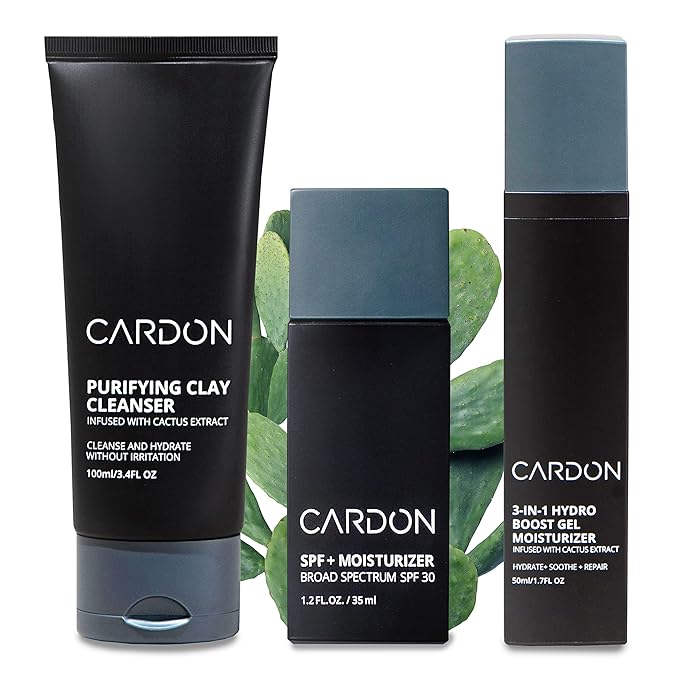 Cardon Cactus-Based Men's Skincare Set | Repairing