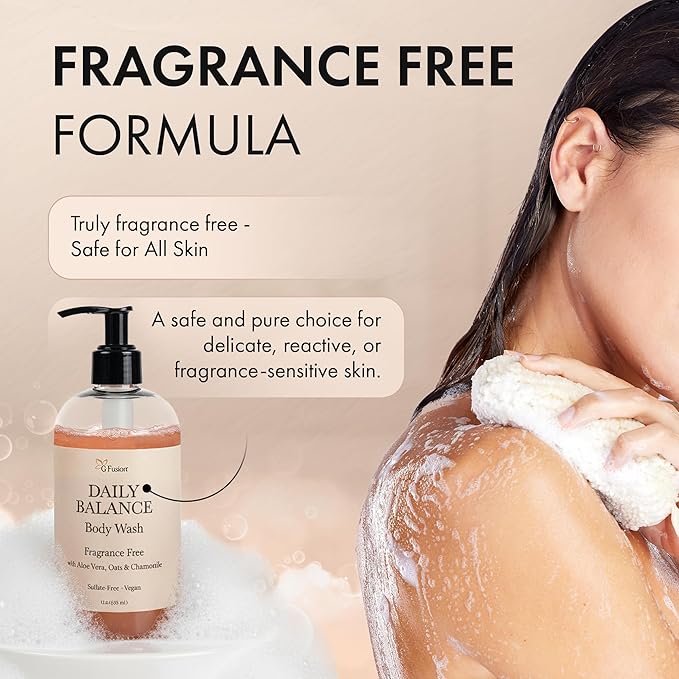 ALL Natural Body Wash, Moisturizing Shower Gel - Natural Fragnance Free Body Wash - Shower Gel For Dry & Sensitive Skin - Kids Soap - Organic, Vegan, Sulfate-Free - Bath Gel - Bath Soap with Oats