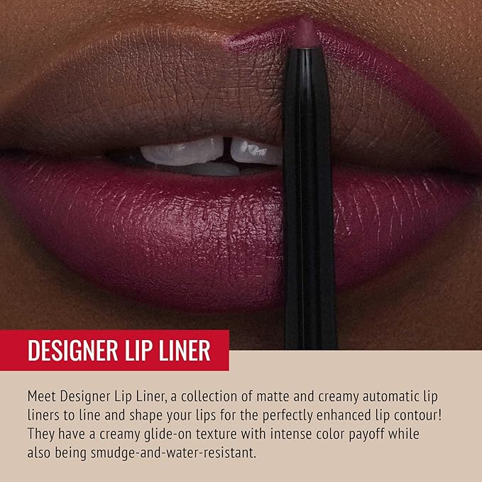 Runway Rogue ‘1993’ Matte Midnight Merlot 90s Vibe Lipstick Bundle with ‘Throwback’ Burgundy Blackberry Red Designer Liner Lip Liner Pencil and Sharpener