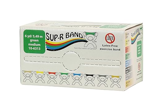 CanDo 10-6313 Sup-R Latex Free Exercise Band 6 yd