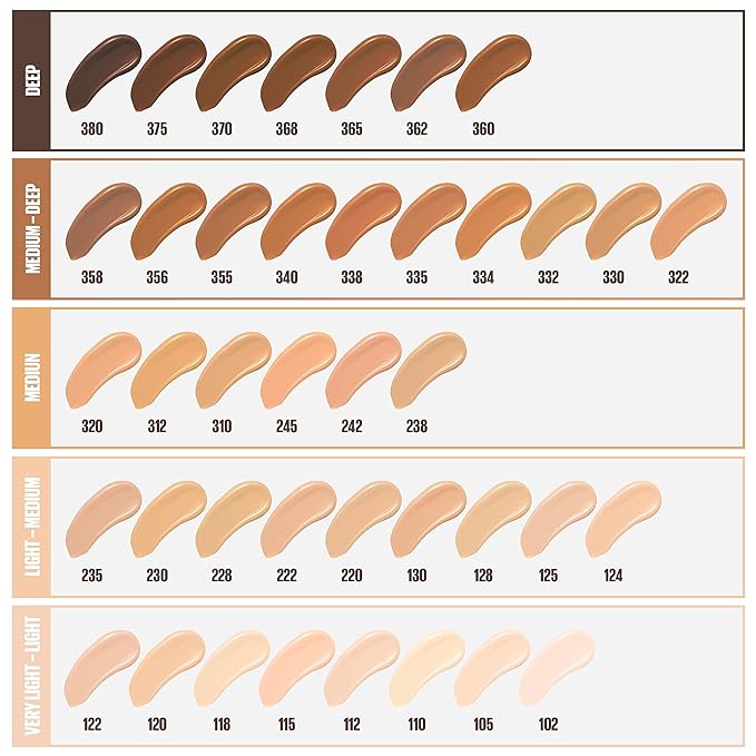 Maybelline Fit Me Matte + Poreless Liquid Oil-Free Foundation Makeup, Spicy Brown, 1 Count (Packaging May Vary) (Pack of 2)