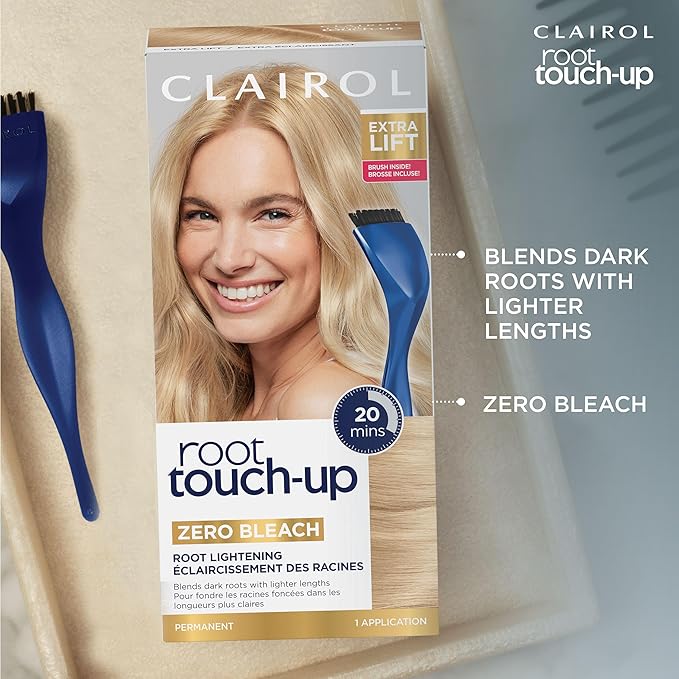 Clairol Root Touch-Up Permanent Hair Dye, Extra Lift Hair Color, Pack of 2