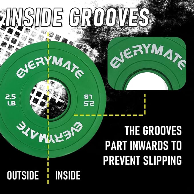 Change Weight Plates Fractional Plate Olympic Bumper Plates 1.25LB 2.5LB 2.5LB 5LB 5LB