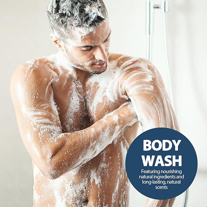 Body Wash with Vitamin C - 24HR Hydrating Moisturizer - Sulfate, Paraben & Dye Free for All Skin Types - Refreshing Feel for Women & Men - 6.8Fl. Oz