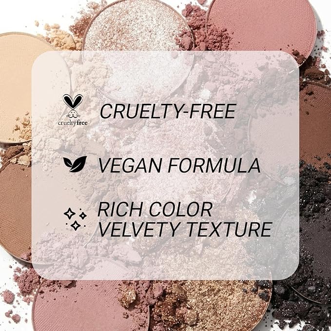 Erinde 9 Colors Nude Eyeshadow Palette, Warm Brown Neutral Eye Shadow Makeup Palette with Mirror, Highly Pigmented Matte Shimmer & Glitter Eyeshadow Long Lasting Blendable for Daily Natural Look