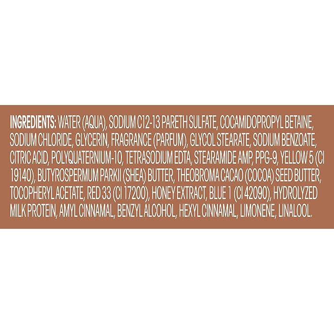 Suave Moisturizing Body Wash, Cocoa Butter and Shea with Vitamin E Extract, No Parabens, No Phtahaltes, 18 Oz Pack of 6