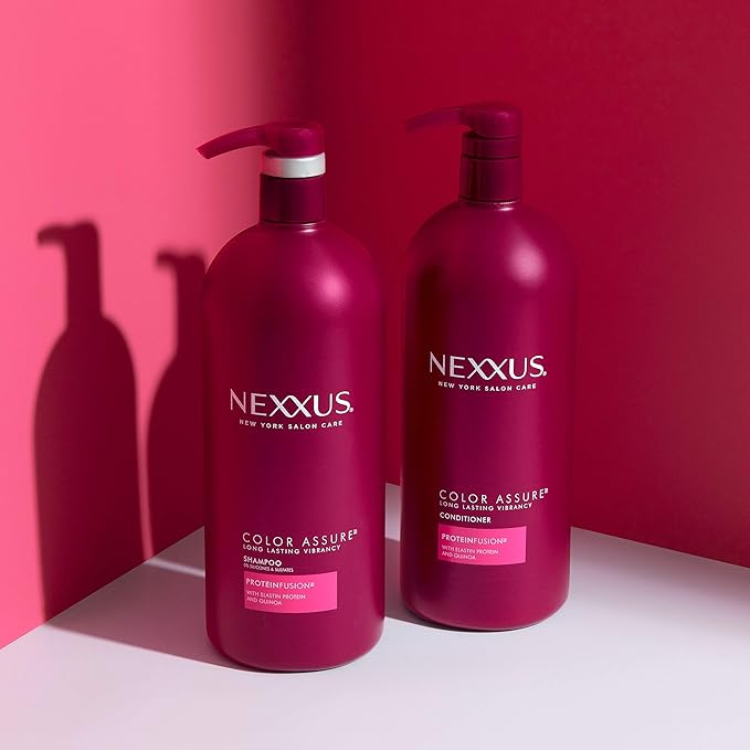 Nexxus Color Assure Shampoo and Conditioner for Color Treated Hair Color Assure Enhance Color Vibrancy for Up to 40 Washes 33.8 oz, 2 Count