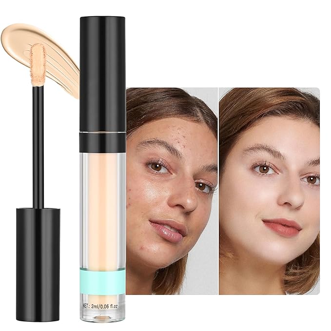Under Eye Concealer, Full-Coverage Concealer Foundation Makeup for Older Women, Covers Blemishes & Under-Eye Circles, Spots, Matte Finish, Redness & Discoloration, Vegan & Cruelty-Free A01#Fair