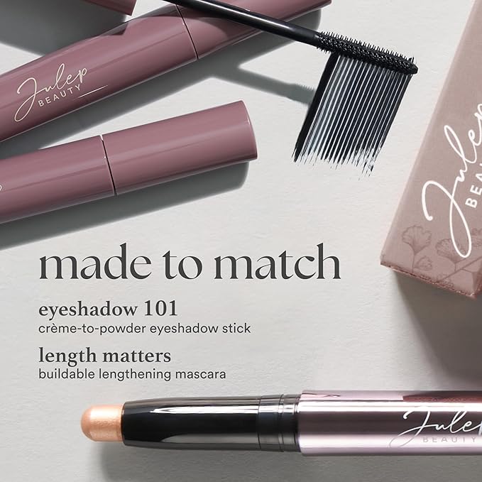 Julep Eyeshadow 101 Cream-to-Powder Waterproof Shadow Stick – Evergreen Shimmer – Long-Lasting, Crease-Proof, Deep Green Shimmer Cream Eyeshadow with Built-in Smudger