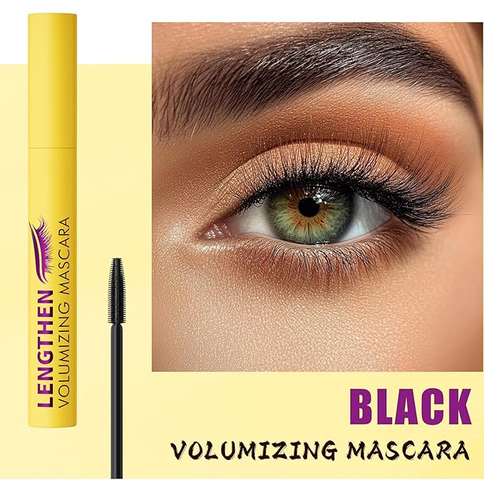 Bubble Mascara – Lightweight Volumizing Mascara for Fluffy, Lifted Lashes – Smudge-Proof, Jet Black Formula for Bold Curl, Lash Separation & Long-Lasting Bouncy Volume – No Clumps or Flakes