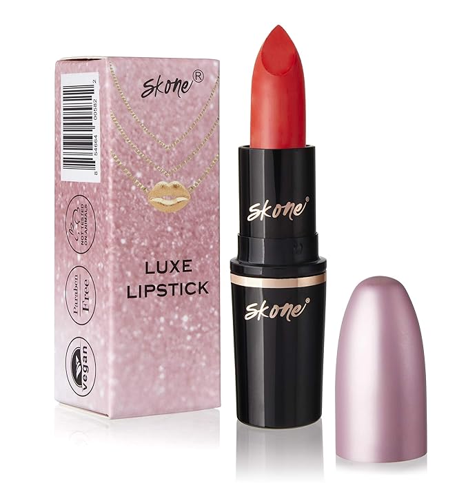 Skone Cosmestics | Charm Collection | Luxe hydrating Lip Stick | Vegan Formula | Infused with Vitamin E | Long Lasting Lightweight Lip Balm | Color - Jaxx