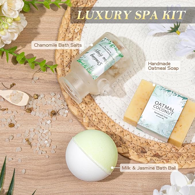 Self Care Gifts Spa Gifts for Women, Birthday Gifts Get Well Soon Gifts for Women Care Package, Sympathy Gift Baskets, Thinking of You Valentine's Day Gifts for Her Wife Girlfriend Mom Sister Friend