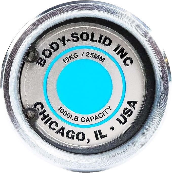 Body-Solid (OB79EXT) Women's Extreme Olympic Bar – 6.6ft 33lb Barbell 1000lbs Weights