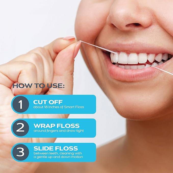 DrTung's Vegan Activated Charcoal Floss - Natural Dental Floss, Gentle on Gums, Expands & Stretches, BPA Free Floss - Lemongrass Flavor (Pack of 1)