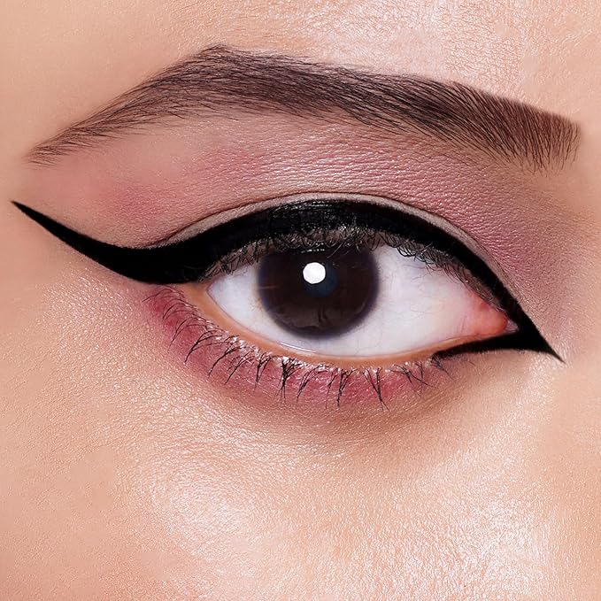 Colorbar All-Matte Eye Liner - Liquid Eyeliner with Innovative Applicator for Precision - Quick-Drying and High-Pigment - 001 Matte Black - 0.08 oz