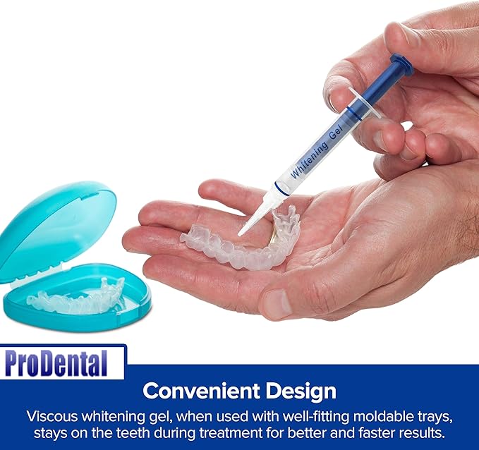 ProDental Teeth Whitening Gel Syringe Refill 8 Pack, 35% Carbamide Peroxide - 48 Treatments, Faster Results Than Tooth Whitening Strips - Pen - Powders and Toothpaste, Safe for Sensitive Teeth