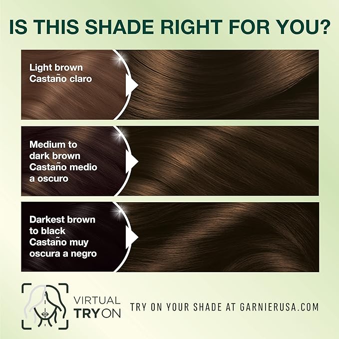 Garnier Hair Color Nutrisse Nourishing Creme, 33 Darkest Golden Brown (Caramel Fudge) Permanent Hair Dye, 1 Count (Packaging May Vary) (Pack of 2)