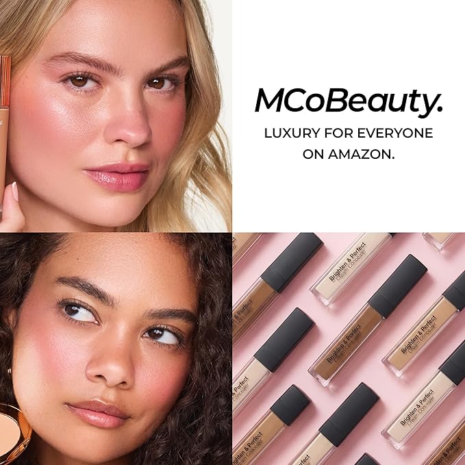 MCoBeauty - Brighten & Perfect Cream Concealer - 2.5 Light Natural - Hydrating Corrector Medium Coverage Blemish & Under Eye Concealer - With Vitamin E, Hyaluronic Acid & Aloe Vera