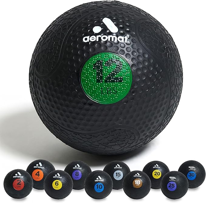 Aeromat Medicine Ball: Weighted Medicine Balls for Exercise 2-30lbs -
